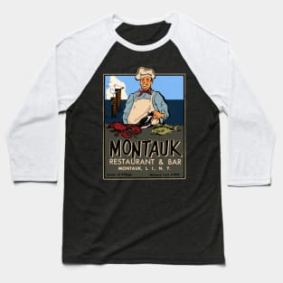 Vintage Montauk Cafe Baseball T-Shirt